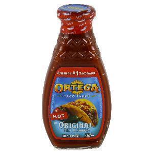 ORTEGA 8oz ORIGINAL TACO SAUCE, HOT