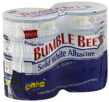 BUMBLEBEE 40oz SOLID WHITE ALBACORE IN WATER 8PK