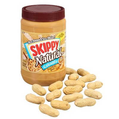 SKIPPY 40oz NATURAL PEANUT BUTTER, CREAMY