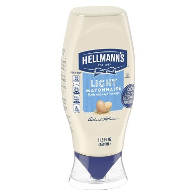 HELLMANN'S 11.5oz LIGHT MAYONNAISE SQUEEZE