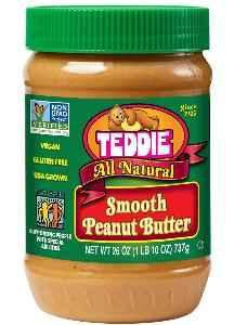 TEDDIE 16oz  SMOOTH PEANUT BUTTER