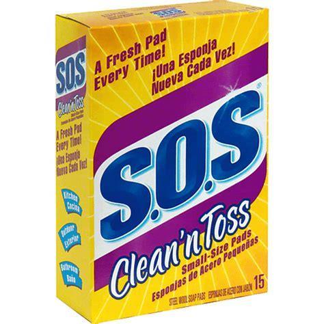 SOS 15ct CLEAN & TOSS SMALL STEEL WOOL PADS