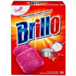BRILLO 10ct STEEL WOOL SOAP PADS
