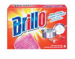 BRILLO 4ct STEEL WOOL SOAP PADS