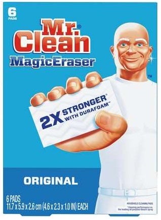 Mr. Clean 6CT Original Magic Eraser Cleaning Pad with Durafoam,