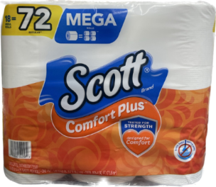 SCOTT 18pk COMFORT PLUS 18=72