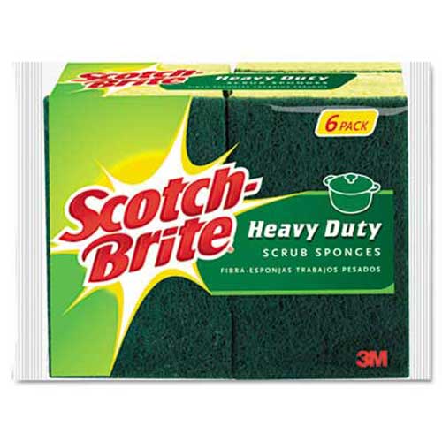 SCOTCH BRITE 6PK HEAVY DUTY SPONGES