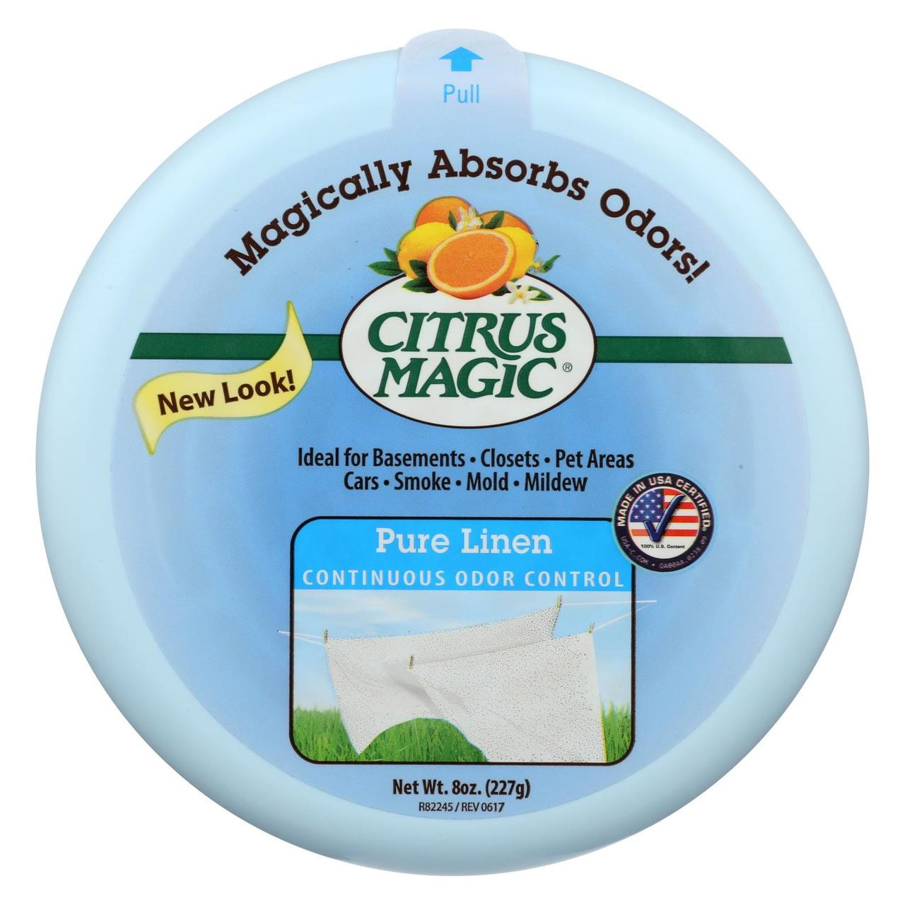 CITRUS MAGIC 8oz PURE LINEN SOLID AIR FRESHNER