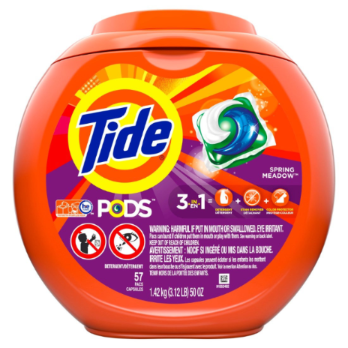 Tide 49OZ Pods Spring Meadow Laundry Detergent Liquid, 57 count
