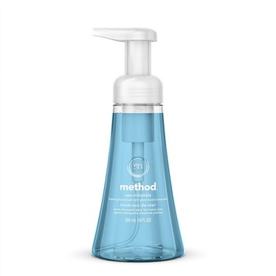 METHOD FOAMING HAND WASH, 10 oz PUMP BOTTLE, HAND WASH, SEA MINERALS