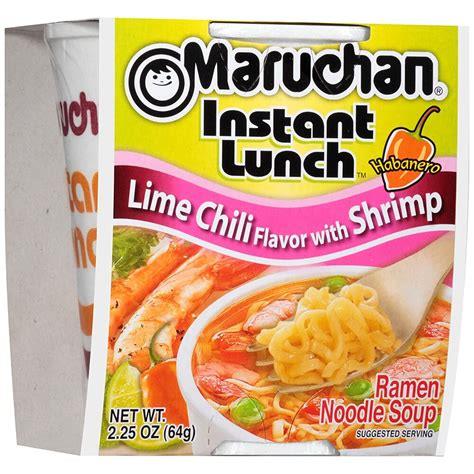 MARUCHAN 2.25oz INSTANT LUNCH LIME CHILI W/SHRIMP RAMEN CUP