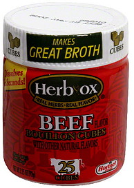 HERBOX 3.25oz BEEF BOUILLON CUBES 25CT