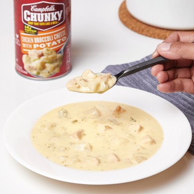 CAMPBELLS CHUNKY 18.8OZ CHICKEN BROCCOLI CHEESE WITH POTATO SOUP 