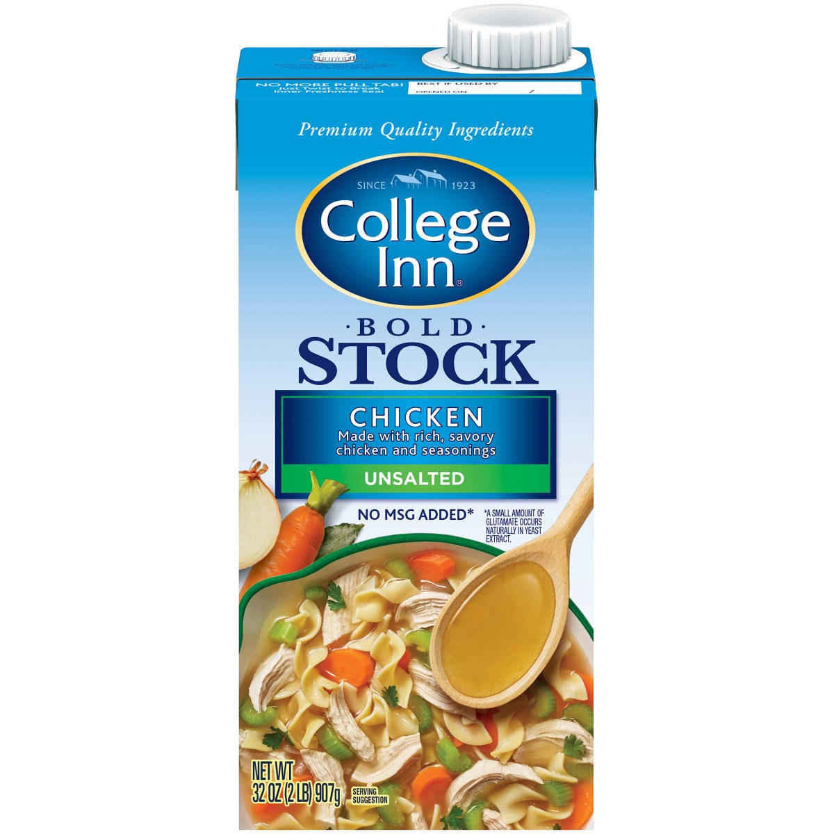 COLLEGE INN 32oz CHICKEN STOCK UNSALTED