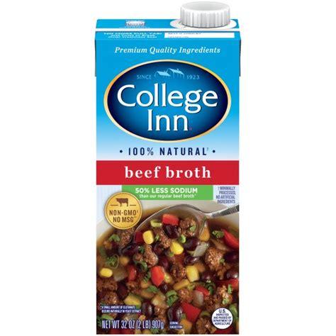 COLLEGE INN 32oz LESS SODIUM BEEF BROTH