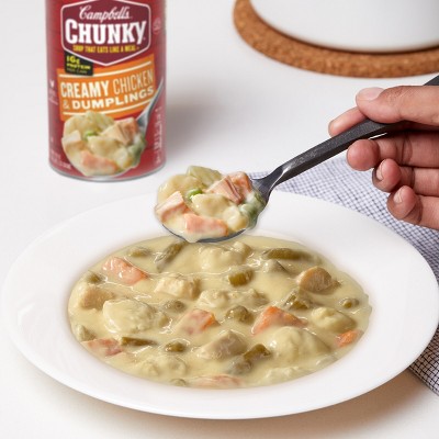 CAMPBELLS CHUNKY 18.8OZ CREAMY CHICKEN DUMPLINGS SOUP 