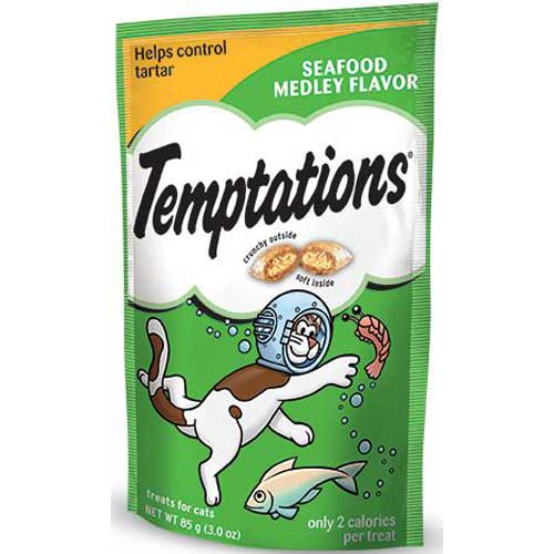 Temptations 3OZ Seafood Medley Cat Treat