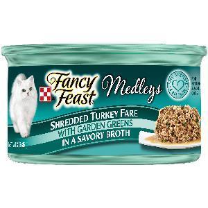 FANCY FEAST MEDLEYS 3oz SHREDDED TURKEY FARE