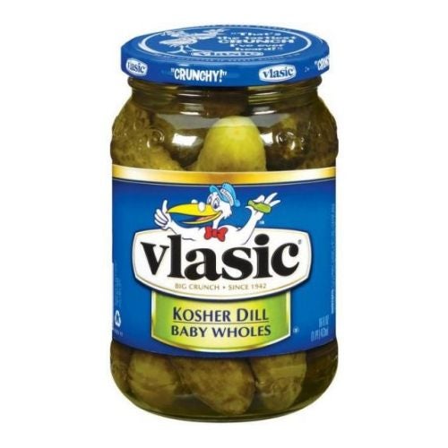 VLASIC 16FLOZ KOSHER BABY WHOLE DILL PICKLE