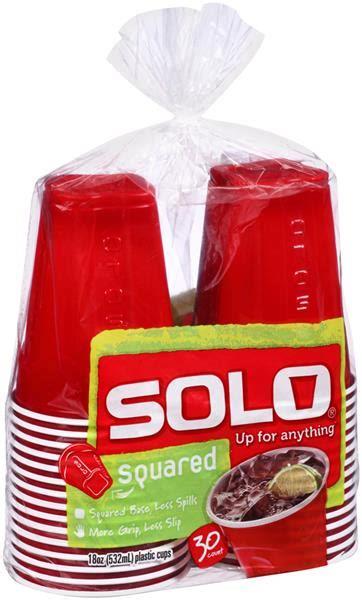 SOLO 30ct SQUARED RED GRIP CUPS 18OZ