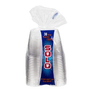 SOLO 36ct CLEAR CUPS 10OZ