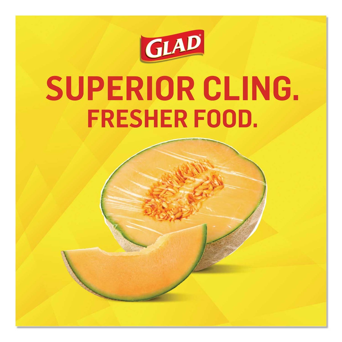 Glad Clingwrap Clear Plastic Food Wrap, 200 Square Foot Roll