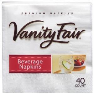 VANITY FAIR ENTERTAIN BEVERAGE NAPKINS
