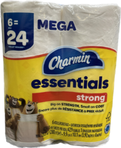 CHARMIN ESSENTIALS STRONG 6 MEGA ROLL 6PK