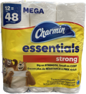CHARMIN 12=48 MEGA ESSENTIALS STRONG