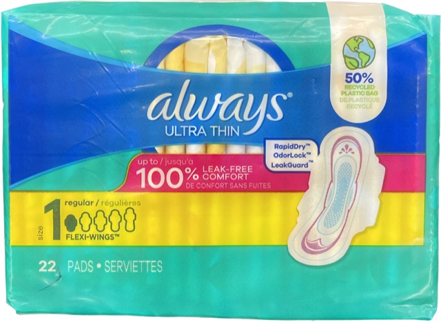 ALWAYS 22ct PAD ULTRA REGULAR