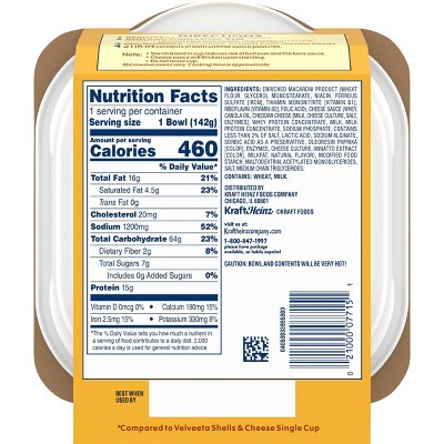 Velveeta Shells & Cheese Big Bowl Original - 5oz