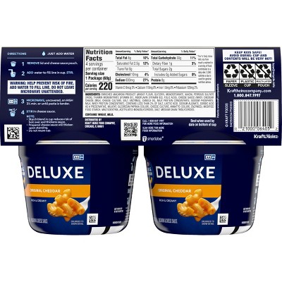 KRAFT 9.56oz ORIGINAL DELUXE CHEDDAR CUPS