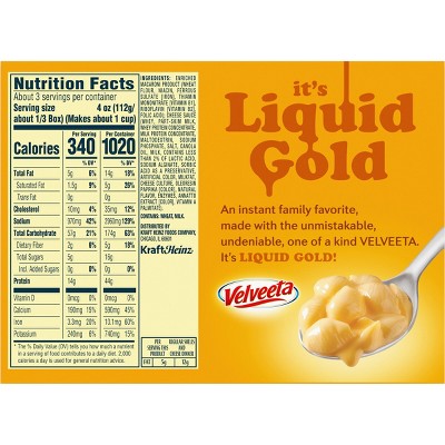 VELVEETA 12oz SHELLS & CHEESE, REDUCED FAT 2% MILK