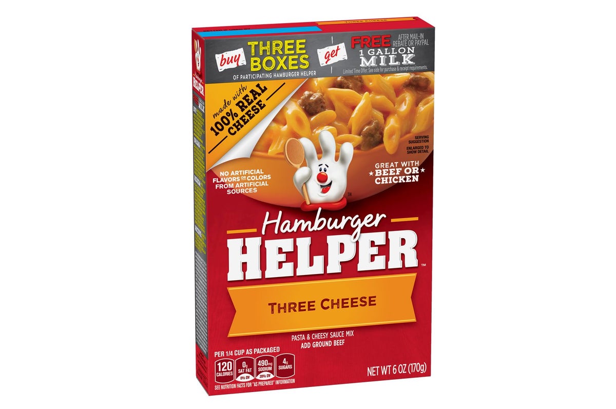 HAMBURGER HELPER 6oz THREE CHEESE