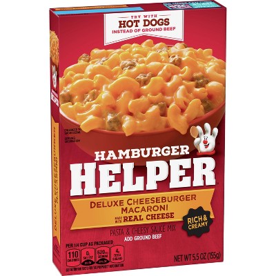 HAMBURGER HELPER 5.5oz DELUXE CHEESEBURGER MACARONI
