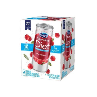 OCEAN SPRAY 46oz SPARKLING DIET CRANBERRTY (4PK)