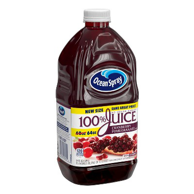 OCEAN SPRAY 64oz 100% CRANBERRY POMEGRANATE