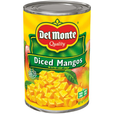 DEL MONTE 15OZ DICED MANGOS IN EXTRA LIGHT SYRUP