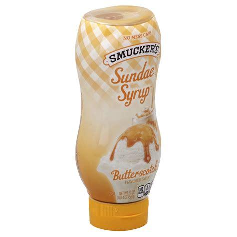 SMUCKER 20oz SUNDAE SYRUP BUTTERSCOTCH