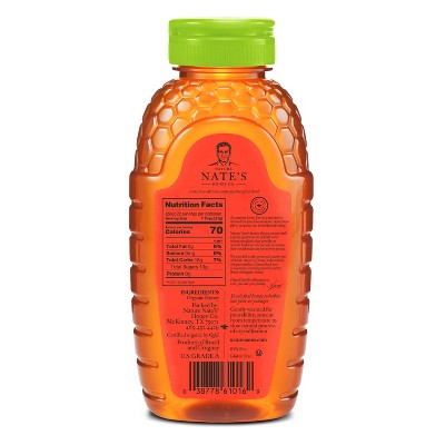 NATURE NATES16OZ 100% PURE RAW UNFILTERED ORGANIC HONEY  