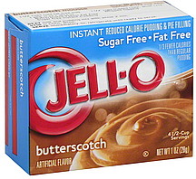 JELLO 1oz PUDDING BUTTERSCOTCH SUGAR FREE FAT FREE