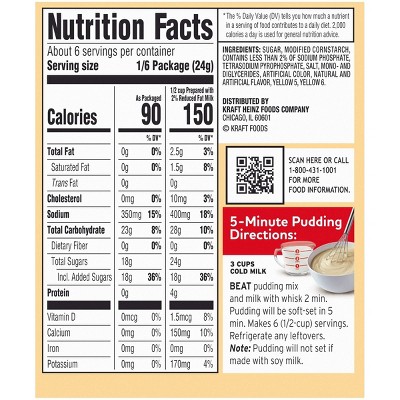 JELLO INSTANT VANILLA PUDDING PIE FILLING 5.1OZ