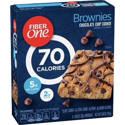 FIBER ONE CHOCOLATE CHIP COOKIE BROWNIES 6CT