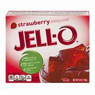 JELLO 3oz STRAWBERRY