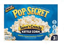 POPSECRET 7.9oz POPCORN SWEET & CRUNCHY KETTLE CORN