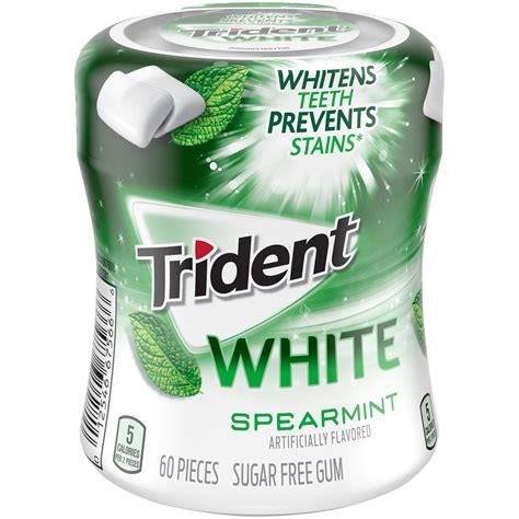 TRIDENT 60CT WHITE SPEARMINT BOTTLE