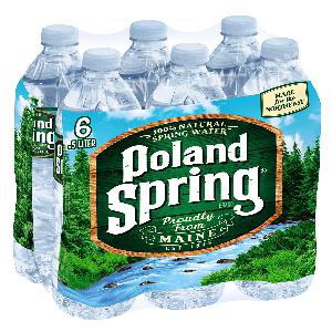 POLAND SPRING 16.9floz SPRING WATER (6PK)