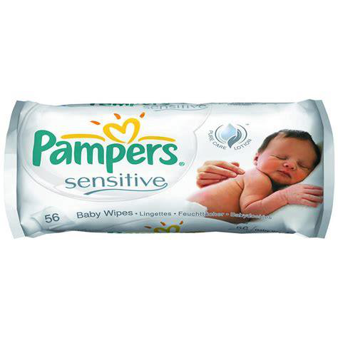 PAMPERS 56ct WIPES SENSITIVE FRAGANCE FREE