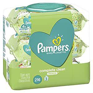 PAMPERS 72ct WIPES COMPLETE CLEAN UNSCENTED