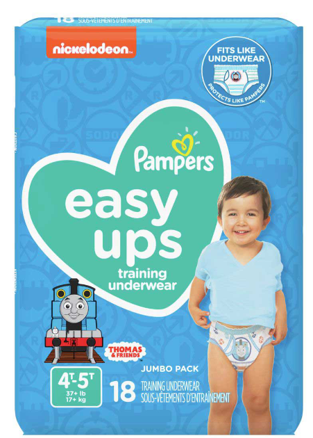 PAMPERS 18ct EASY UPS JUMBO BOY TRAINING UNDERWEAR